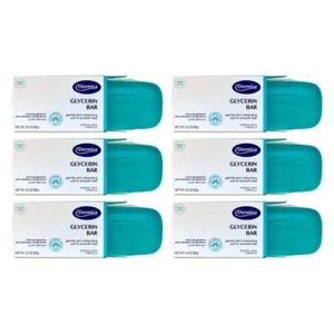 Dermisa Natural Glycerin Beauty Soap Bar. Natural Cleansing. 3 Oz. - Pack of 6