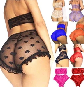 Lingerie Bra&Pantsies Transparent Women Sexy Sleepwear High Fashion Designer - Picture 1 of 45