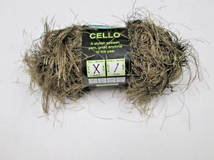 CELLO EYE LASH YARN - BROWN - " Mink Cello" - Very Pretty - LAST ONE!!! - Picture 1 of 6