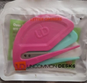 Uncommon Desks Letter Openers - Trendy Colors 3 Pieces - Sharp and Efficient NEW - Picture 1 of 2
