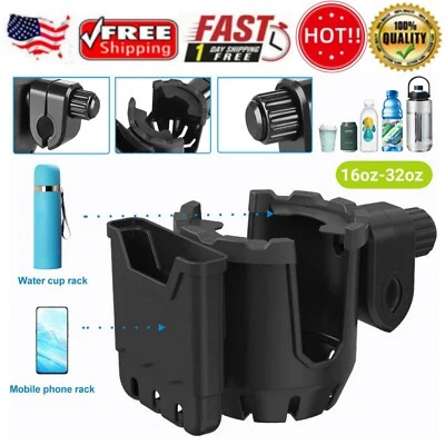Suporte universal para telefone copo para carrinho de bicicleta cadeira de rodas andador scooter bicicleta  - Imagem 1 de 4