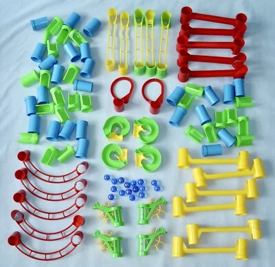 Huge 86pc Quercetti Marble Run Race Track Game marbleworks maze + 16 marbles  - Image 1 of 4