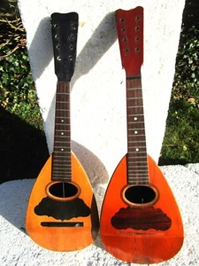 (2) MANDOLINEN, 1900, GLEICHER HERSTELLER, PROJEKTE, TEILE - Bild 1 von 9