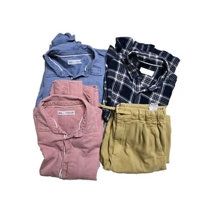 Zara Boys Button Up Shirt Pants Lot Of 4 Multicolor  13-14 - Picture 1 of 6