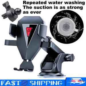 Black Car Air Vent Mount/Dashboard Cradle Holder Stand for Mobile Cell Phone - Picture 1 of 22