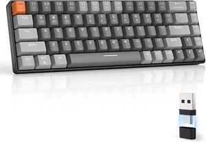 RK68 Type C Wireless 60% Mechanical Gaming Keyboard Mini Bluetooth Hot Swappable - Picture 1 of 17