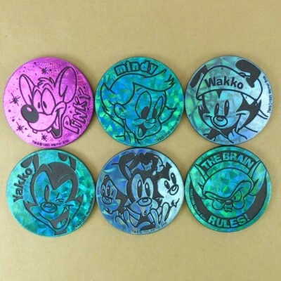 Animaniacs 6 Plastic POG Slammers Kini Authentic The World POG Federation WPF - Image 1 of 2