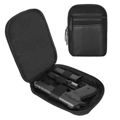 Tactical Concealed Pistol Gun Bag Magazine Pouch PU Leather Waist Bag Outdoor - Image 1 of 4