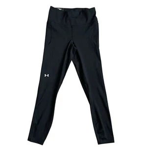 Under Armour Movement High Rise Ankle Leggings Women’s Size S Black Side Pocket - Picture 1 of 10