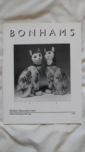 Bonhams Modern Decorative Arts Art Auction Catalog Sale 1991 Great Condition - Picture 1 of 6