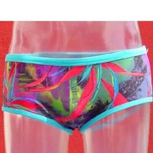 Badehose Wende Badeslip Swimming Trunks ES Collection 747 Rot/Bunt M / 5 - Picture 1 of 5