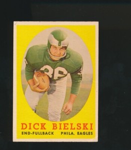 DICK BIELSKI 1958 TOPPS FOOTBALL #111