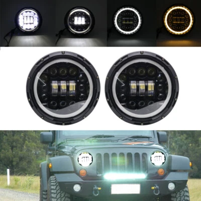 Faro LED Todoterreno 7 pulgadas 4x4 Alto/Bajo 12V 24V LED DRL para Lada Niva UAZ 6500K Foto 1 de 4