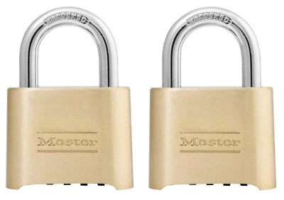 Master # 175D 2" Resettable Zinc DieCast Combination Padlocks -Pack of 2 - Image 1 of 4