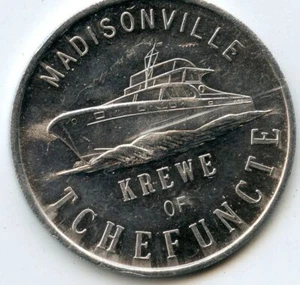 .Karneval Doubloon Krewe of Tchefuncte Aluminium  - Bild 1 von 2