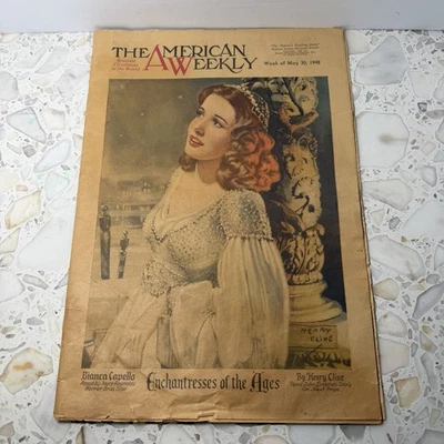 1948 The American Weekly Henry Clive Bianca Capello Joyce Reynolds May 30 Issue - Image 1 of 4