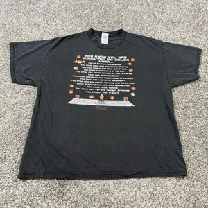 Vtg Y2K 2005 Nintendo You Know You Are Addicted To Zelda Graphic T Shirt XL - Picture 1 of 6
