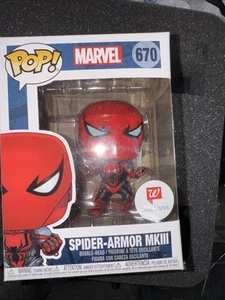 Funko Pop! Spider-Armor MKIII #670 Vinyl Figure Marvel Exclusive With Protector - Picture 1 of 3