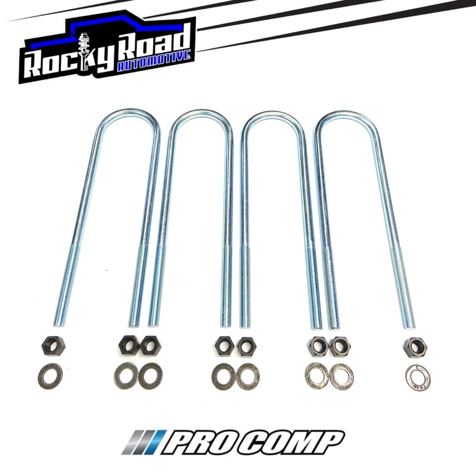 "Kit de pernos en U Pro Comp 15,75"" ID redondo 5/8" (4) para Ford F250 F350 1999-2010 4x4" Foto 1 de 4