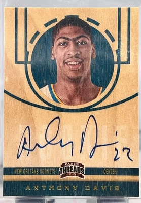 2012-13 Panini Threads Rookies Anthony Davis #201 Rookie RC Auto On Card - Image 1 of 2