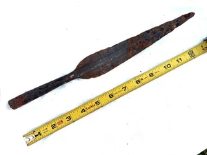 Antike Gual keltische Le Tene Krieger Eisen Speer Klinge rituell gebogen für Bestattung - Bild 1 von 4
