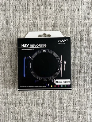 H&Y RevoRing Variable ND+CPL 46mm-62mm ND3-1000 + Circular Polarizer Filter - Image 1 of 2