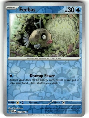 Feebas 035/182 Reverse Holo - SV04: Paradox Rift Pokémon TCG - NM - Image 1 of 2