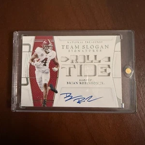 Brian Robinson JR 2022 National Treasures Collegiate Panini Auto 46/49 Role Tide - Picture 1 of 2