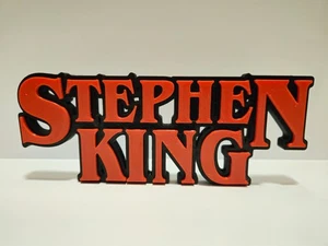 Stephen King Book Logo Display Sign 3D Printed Horror Collectible Decor - Picture 1 of 1