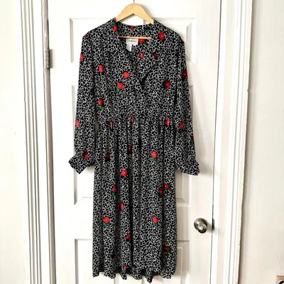 Vintage Leslie Fay Floral Dress Sz 16 - Image 1 of 4