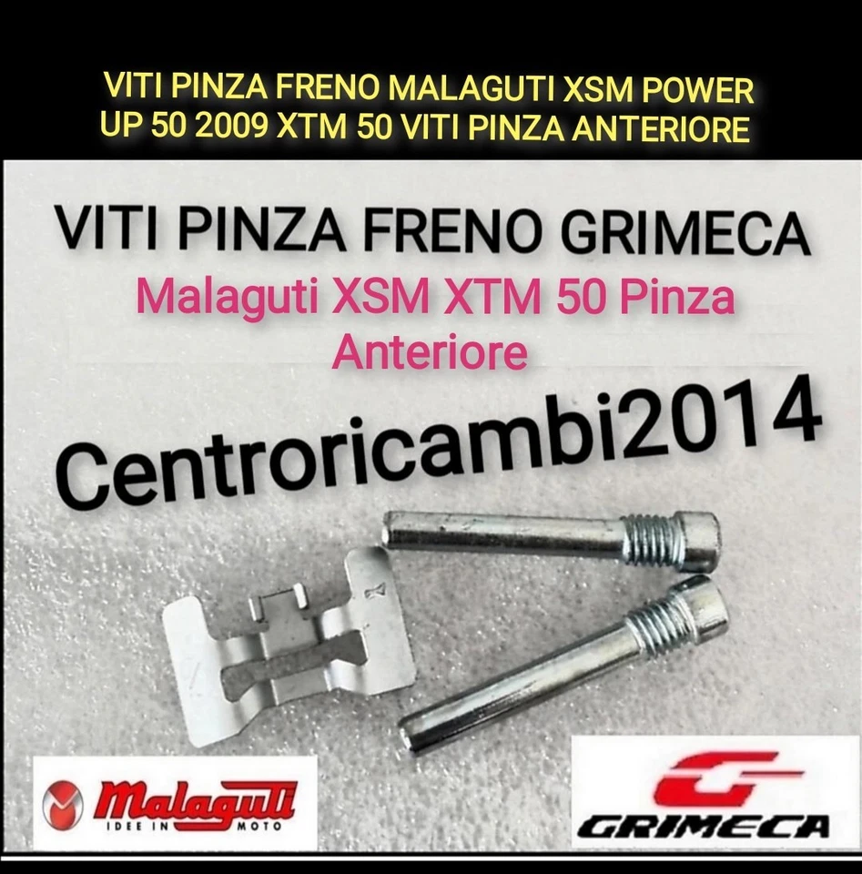 VITI PINZA FRENO MALAGUTI XSM POWER UP 50 2009 XTM 50  PINZA ANTERIORE GRIMECA  - Immagine 1 di 1