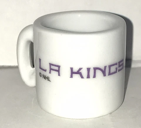 NHL Team Mini Mug Ceramic 2000 Los Angeles Kings Miniature Super Small Coffee Cover