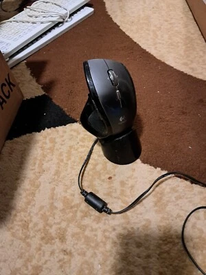 Logitech M-RBQ124 MX Revolution Wireless Mouse w/ Charge Cradle but No Receiver - Image 1 of 3