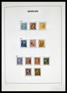 Lote 38664 Colección de sellos casi completa Países Bajos 1852-1969 en álbum Davo. - Imagen 1 de 10