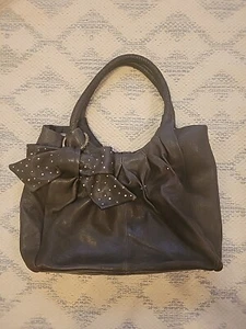 Junior Drake Daijah Leather Studded Handbag Dark Chocolate Brown. Boho  - Picture 1 of 18