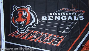 CINCINNATI BENGALS FIELD 3X5 FLAG genuine NFL licensed #1 quality made in USA - Picture 1 of 6