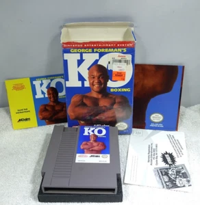 George Foremans KO Boxeo Nintendo Entertainment System 1992 Completo en Caja - Imagen 1 de 9