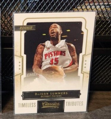 2009-10 Classics GOLD Timeless Tributes #ed 11/50 DaJuan Summers Rookie RC SSP - Image 1 of 2
