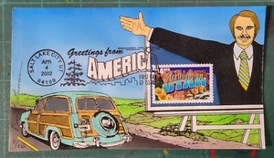 Peterman H.P. Woody Wagon 2002 Greetings from America, Utah Sc.#3604 First Day - Picture 1 of 1
