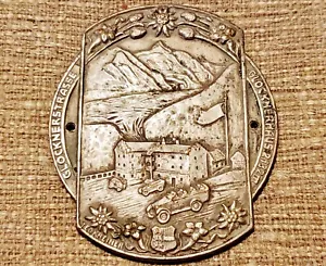 Rare Antique Austrian Race Badge / Medallion - Glocknerstrasse - Embossed Image - Picture 1 of 3