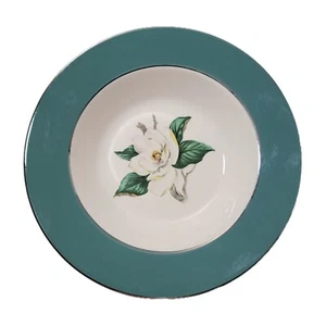 Vntg Homer Laughlin Cavalier Green Salad Bowl Gardenia Print B53N5 Replacement - Picture 1 of 3