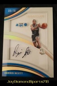 2016 Panini Immaculate Collection Dennis Scott /75 Auto - Picture 1 of 2