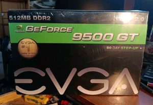 PCIe 2.0 NVIDIA GeForce 9500 GT 512MB DDR2 New/Sealed - Picture 1 of 3