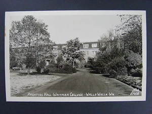 Walla Walla Washington Prentiss Hall Whitman Echt Foto Postkarte RPPC um 1930-50 - Bild 1 von 2