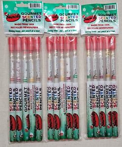 LOT of 3 Pkgs - SMENCILS Holiday Collection - Scented Pencils, 5 Count Each