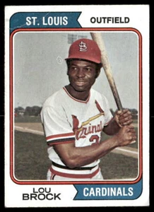 Lou Brock 1974 Topps #60 St. Louis Cardinals HOF - Picture 1 of 2