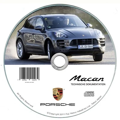 Porsche Macan 95B (2013-2018) Manual De Taller Reparación En CD - Imagen 1 de 4