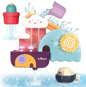 GILOBABY Badewannenspielzeug Set, Badespielzeug Baby Badewannen Spielzeug, Wasse - Bild 1 von 12