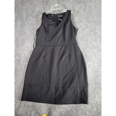 Vestido Cynthia Rowley Negro Sin Mangas Cuello en V Carrera Fiesta Cóctel Mujeres Talla L Foto 1 de 4