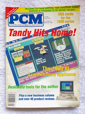 PCM Magazine for TANDY Computer Users SEPT. 1990 - Image 1 of 4